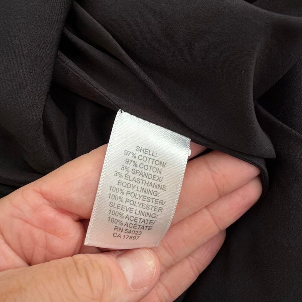 Black banana republic blazer cotton size 4 euc - Picture 6 of 6